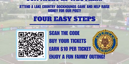 Okauchee Legion Fundraiser night @ Dockhounds Game!!