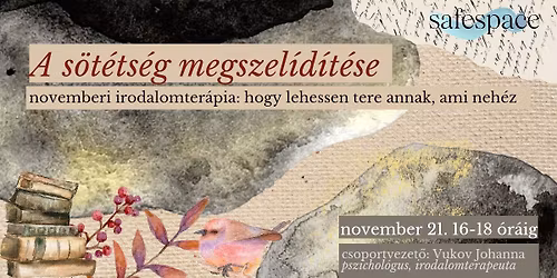 Novemberi irodalomter\u00e1pia: a s\u00f6t\u00e9ts\u00e9g megszel\u00edd\u00edt\u00e9se \ud83c\udf42\ud83e\ude84