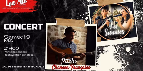 [CONCERTS] P\u00ceTCH\u00cf ET LES SUNNIES | SAMEDI 9 MAI 21H