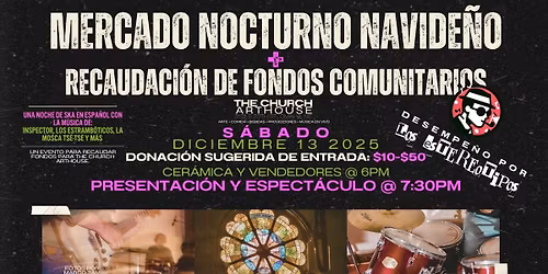 Noche de Mercado + M\u00fasica Ska en Vivo (Evento de Recaudaci\u00f3n)