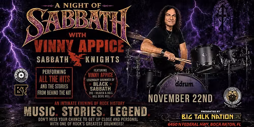 SABBATH KNIGHTS with VINNY APPICE of BLACK SABBATH & DIO