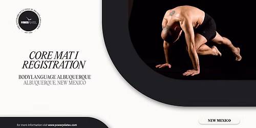 PILATES CERTIFICATION COURSE: Core Mat I in Albuquerque, New Mexico