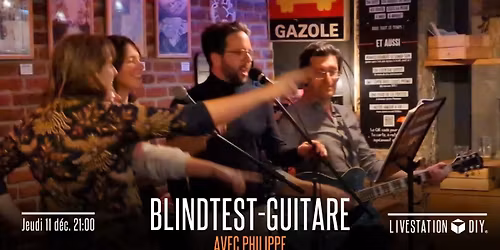 Blindtest-karaok\u00e9 \u00e0 la guitare en live avec Philippe