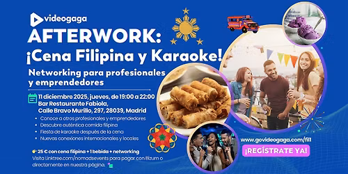 Afterwork: \u00a1Cena Filipina y Karaoke!