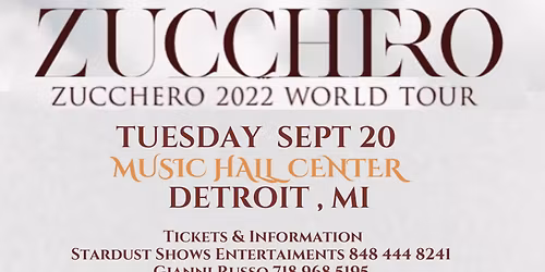 Zucchero at Saban Theatre