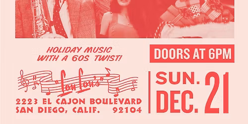 OPERATION SNOWFALL : The Secret Agents @ Lou Lou\u2019s Club