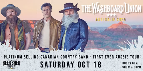 The Washboard Union Australian Tour - The Beer Shed