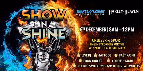 Harley-Heaven Perth & Savage Motorcycles Show N Shine!