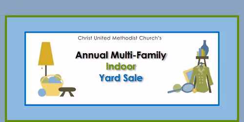 Annual Multi-Family Indoor Yard Sale