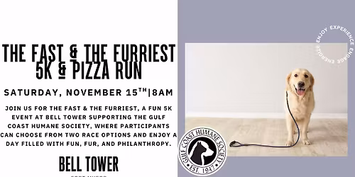 The Fast & the Furriest 5K & Pizza Run