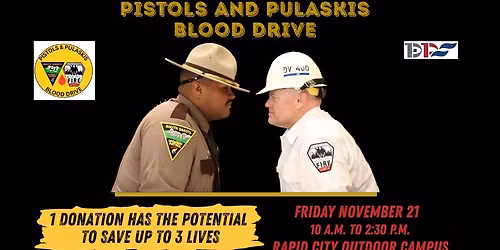 Pistols and Pulaskis Blood Drive