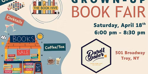 Grown-Up Book Fair at Bard & Baker Board Game Cafe