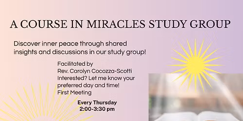 A Course In Miracles Study Group