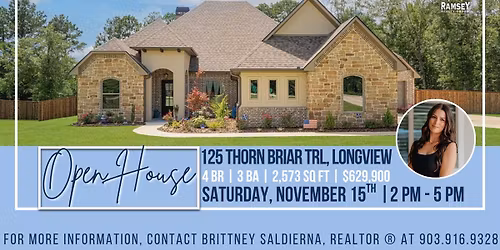 OPEN HOUSE\ud83c\udfe1 | 125 Thorn Briar Trl, Longview