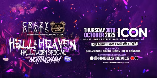 BOLLYWOOD FIESTA X CRAZY BEATS PRESENTS: HELL OR HEAVEN \ud83d\udc7b\ud83d\udd25