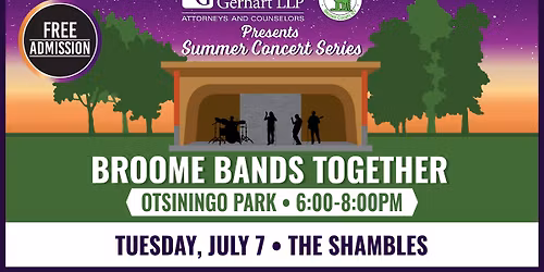 Broome Bands Together Free Summer Concert Series: The Shambles