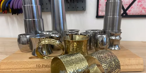 Brass cuff bracelet workshop