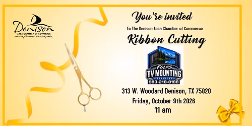 Ribbon Cutting-Folks Tv Mounting