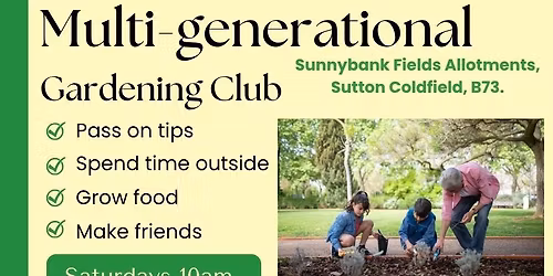 Multi-generational gardening group