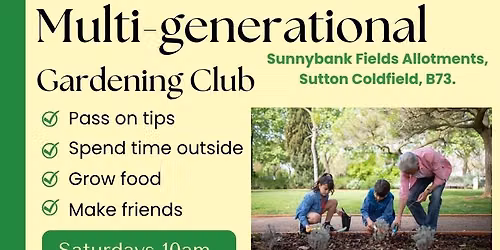 Multi-generational gardening group