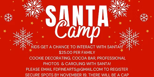 Santa Camp w\/ the Fort Dodge Fine Arts Association