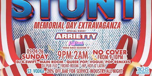 STUNT- Memorial Day Weekend!