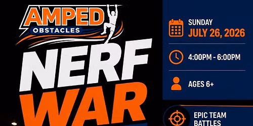 Nerf War at Amped Obstacles