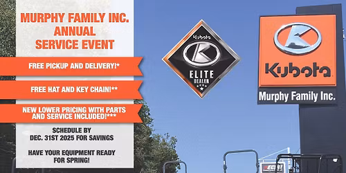 Annual Service Event November 1st-February 28th 2025