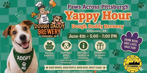 Paws Across Pittsburgh Yappy Hour at Dough Daddy Brewery