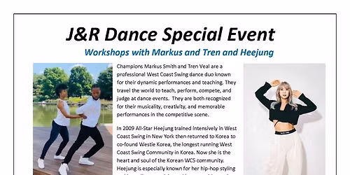 J & R Dance Hosting Heejung, Marcus and Tren Back in Albany