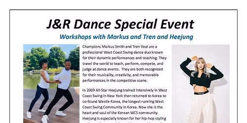 J & R Dance Hosting Heejung, Marcus and Tren Back in Albany