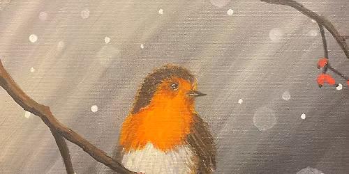 Winter Robin -  Paint and Pudding at the Dun Cow DAYTIME SESSION