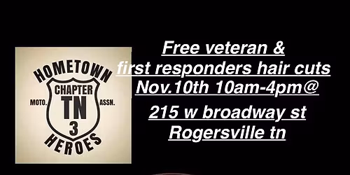 Free haircuts for First Responders & Veterans