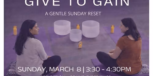 International Women\u2019s Day: Give to Gain A Gentle Sunday Reset