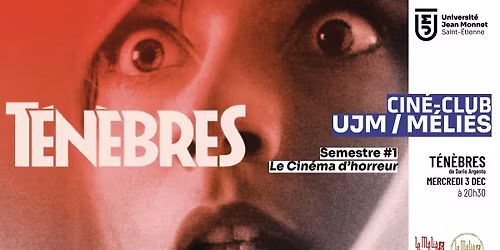 TENEBRES \/\/ Cin\u00e9 Club Universit\u00e9 Jean Monnet