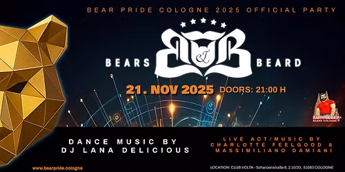 Bears&Beard Party - Bear Pride Cologne 2025