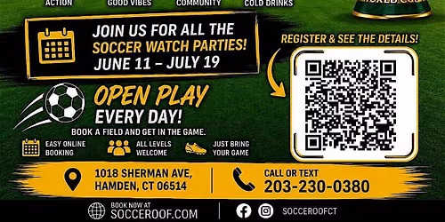 WC26 Soccer Watch Party and Open Play
