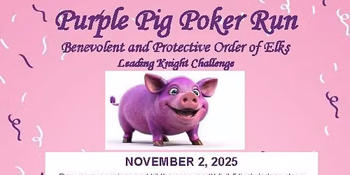 Purple Pig Poker Run