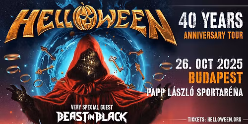 HELLOWEEN 40 Years Anniversary Tour - Budapest