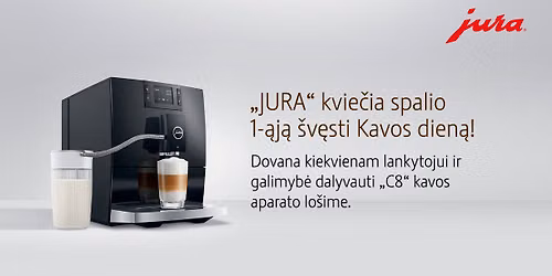 JURA \u0161ven\u010dia Tarptautin\u0119 kavos dien\u0105!