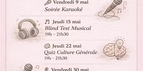 Les soir\u00e9es de Marie&Laura mai