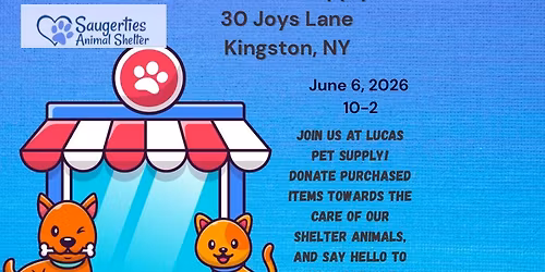 Saugerties Animal Shelter at Lucas Pet Supply 