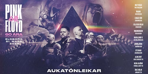 PINK FLOYD \u00ed 60 \u00e1r \u00ed Eldborg H\u00f6rpu