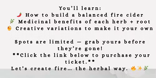 Fire Cider Workshop