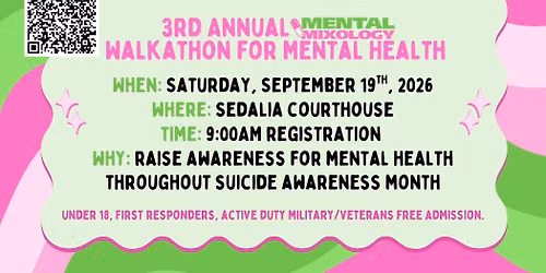 3rd Annual Mental Mixology Walkathon for Mental Health