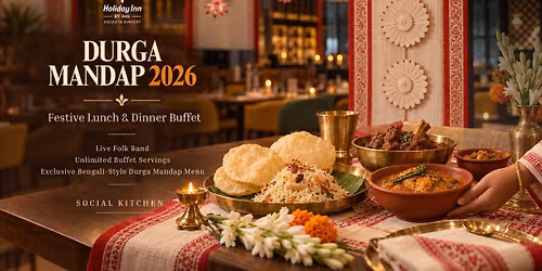 Durga Mandap 2026 at Social Kitchen, Chinar Park