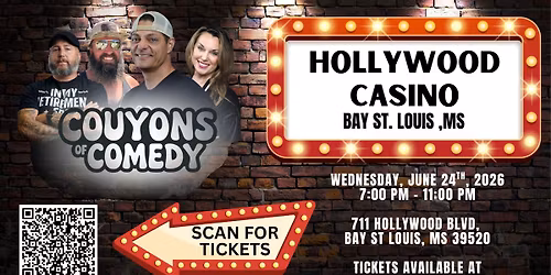 DJ Rhett and the Couyons of Comedy - Hollywood Casino Bay St. Louis
