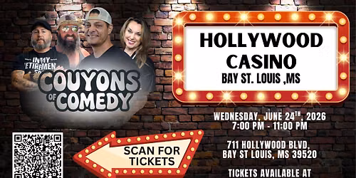 DJ Rhett and the Couyons of Comedy - Hollywood Casino Bay St. Louis