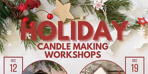 Wooden Christmas Tree Candle Making Class