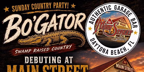 Bo\u2019Gator\u2019s Main Street Station Debut | Sunday Country Party